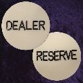 Dealer-Reserve Button 50mm diameter 6mm thick