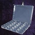 400 Capacity Clear Poker Chip Case With Lock 