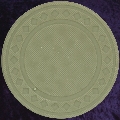 Taupe poker chip diamond rim 4gm