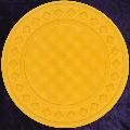 Dark Yellow poker chip diamond rim 4gm