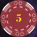 Red Four Tab Numbered 5
