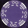 Purple Four tab poker chip 11.5gm