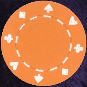 Orange Card Suit chip 11.5gm Photo