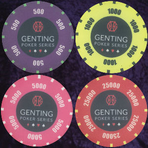 Photo 9 of Multi-coloured Personalised Printed Chip with rim printing